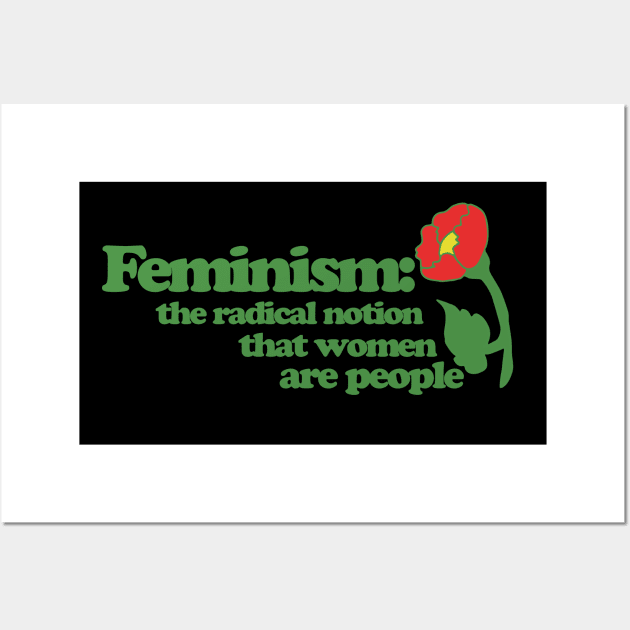 Feminism Defined Wall Art by bubbsnugg